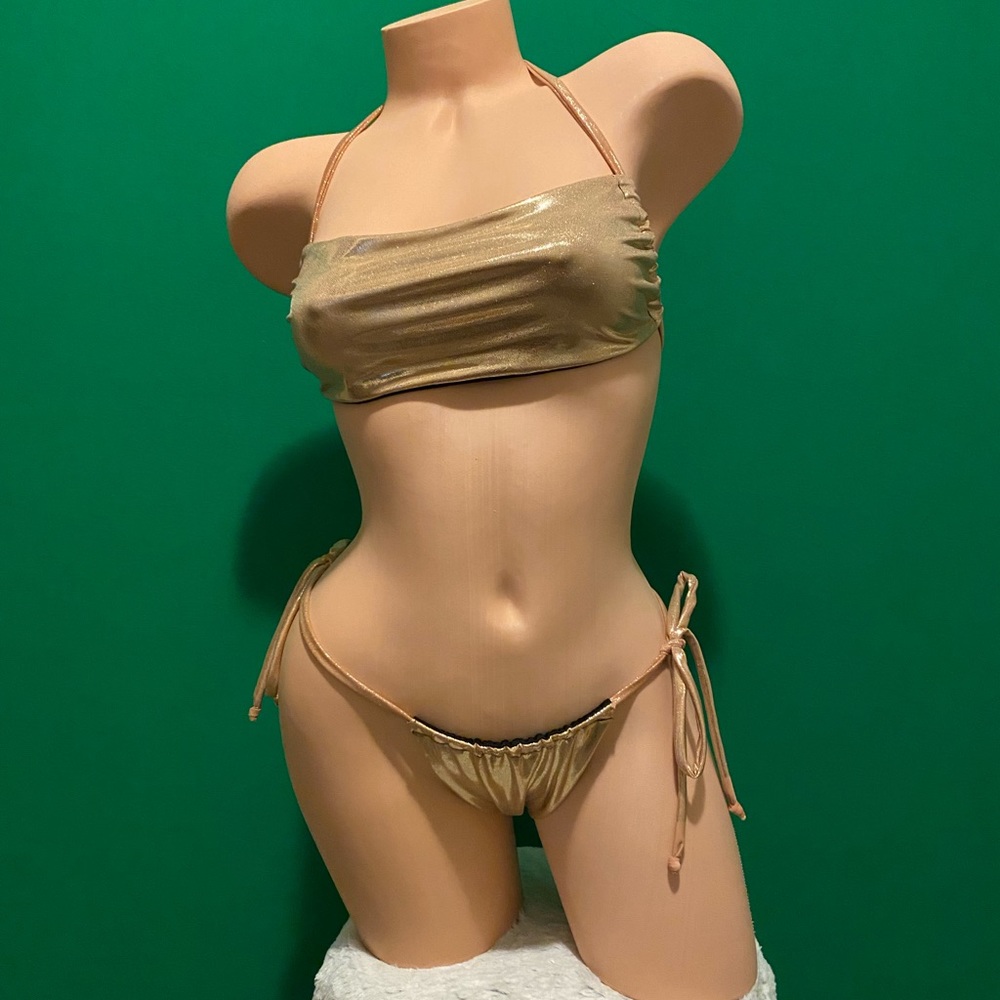 Handmade Gold Bikini Woman Size S-M